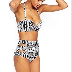 Women’s high waisted two pice swim suit